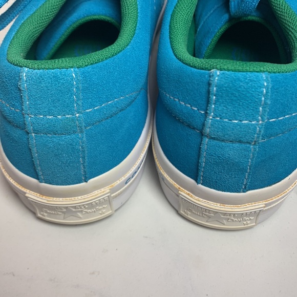 Converse One Star Suede Hawaiian Ocean Blue / Jolly Green Sneakers Kid Size 5.5 - Picture 9 of 12